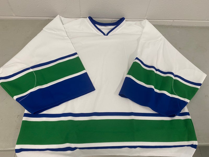 Vancouver Canucks colors goalie Jersey