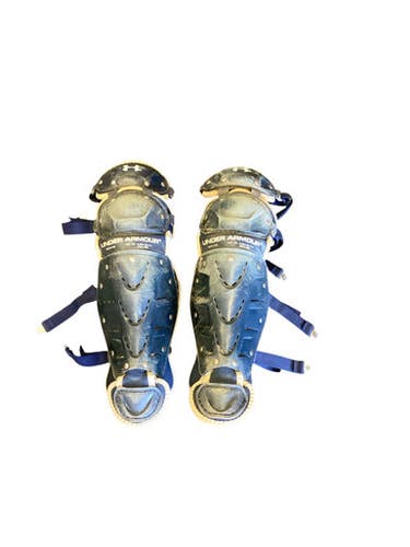 Used Under Armour LEG GUARDS Catchers Leg Guards Royal Blue Youth 11846-S000099906