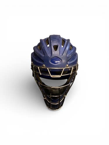 Used Mizuno SAMURAI Catchers Helmet w/Mask Royal Blue LG 11846-S000099878