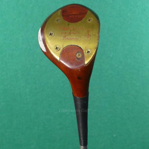 VINTAGE MacGregor Tourney Eye-O-Matic M85W Persimmon Fairway 4 Wood Steel Stiff