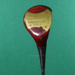 VINTAGE First Flight Swing Weighted Model J Registered Fairway 4 Wood Steel