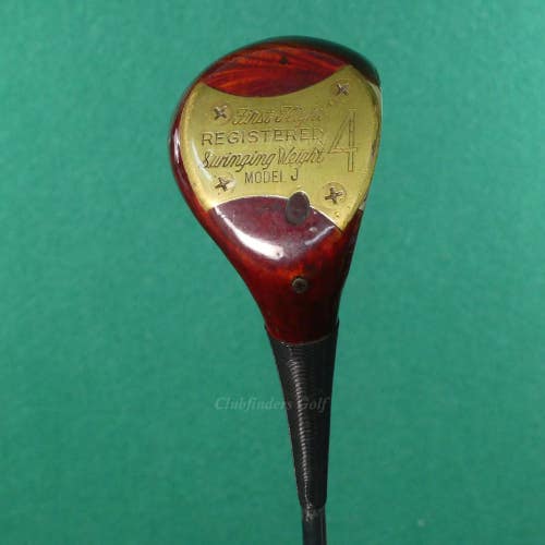 VINTAGE First Flight Swing Weighted Model J Registered Fairway 4 Wood Steel