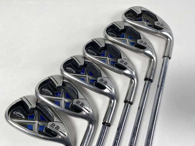 Callaway X-22 Iron Set 4-PW Uniflex Steel Mens RH No 9 iron
