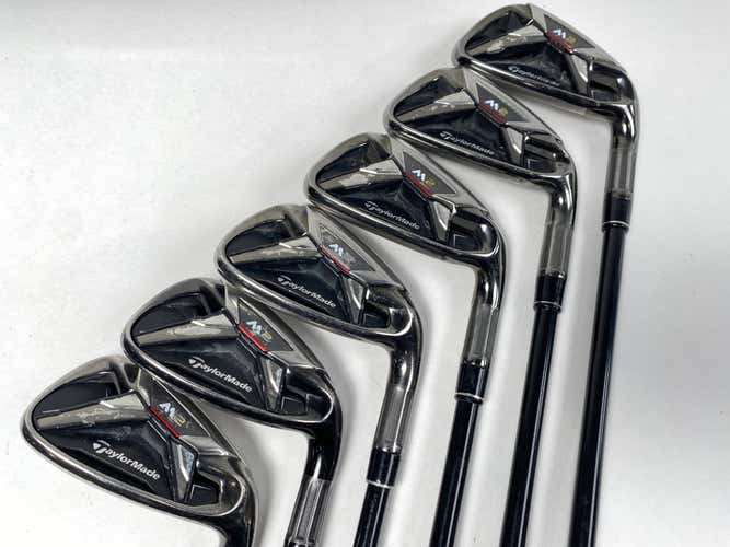 TaylorMade M2 Iron Set 5-PW REAX 55g Senior Graphite Mens RH Midsize Grips