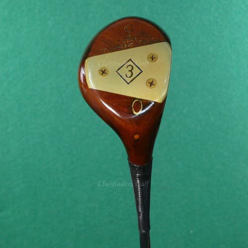 VINTAGE MacGregor Tommy Armour TA-5 2 Star Persimmon Fairway 3 Wood Steel Stiff