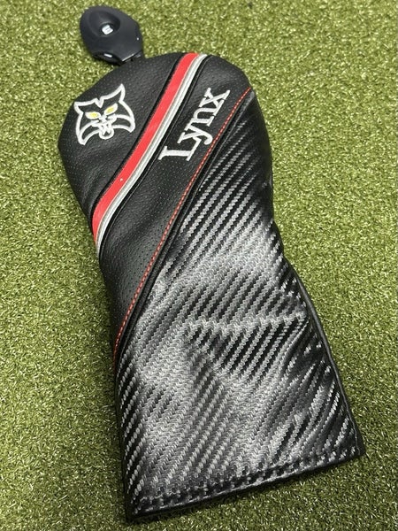 Lynx Golf Fairway Wood Cover Headcover Black/Red w/ Changeable Number Tag