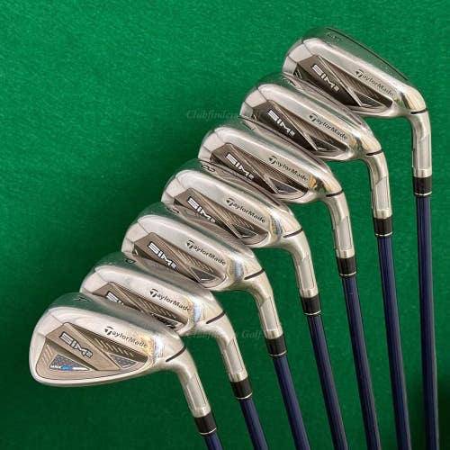 TaylorMade SIM 2 MAX 5-AW Iron Set Fujikura Ventus Blue 5-A Graphite Seniors