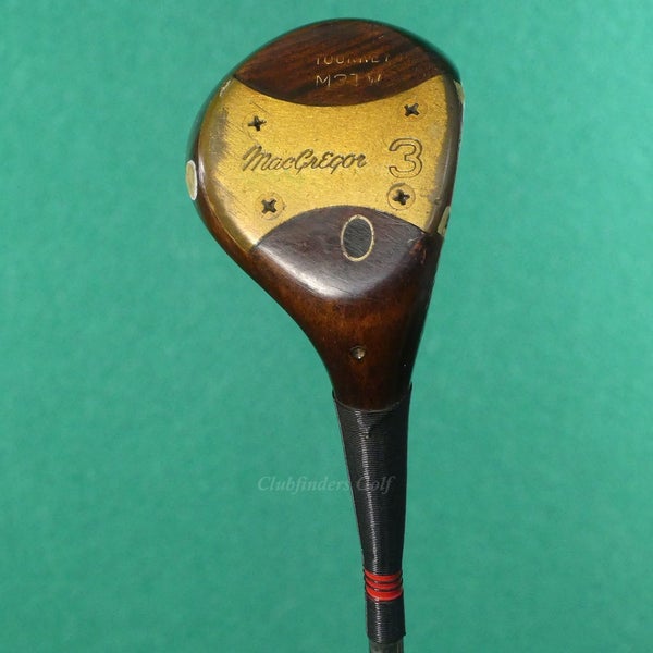 VINTAGE MacGregor Tourney M3TW Persimmon Fairway 3 Wood Stepped Steel Stiff