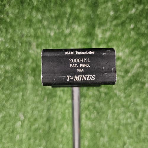T-Minus 49" Broomstick Sweeper Black Mallet Ambidextrous RH LH Split Grip Putter