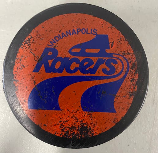 Indianapolis Racers puck WHA
