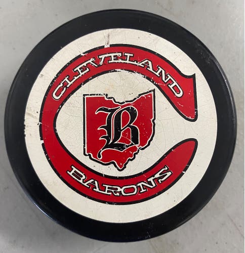 Cleveland Barons puck