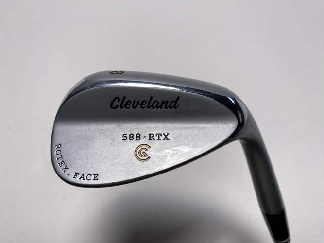 Cleveland 588 RTX Satin Chrome Wedge 58* 8 Bounce TT DG Wedge Steel Mens RH