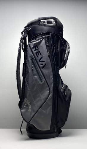 Callaway REVA Cart Bag Black 14-Way Divide Single Strap Golf Bag