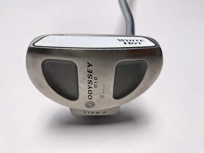 Odyssey White Hot 2-Ball Mid Putter 45" Mens RH - NEW Split Grip