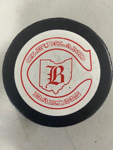 Cleveland Barons puck