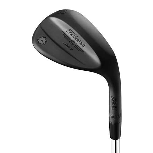 TITLEIST SM7 JET BLACK SAND WEDGE 54°-10° (BOUNCE) S GRIND STEEL WEDGE FLEX STANDARD TITLEIST SM7 S