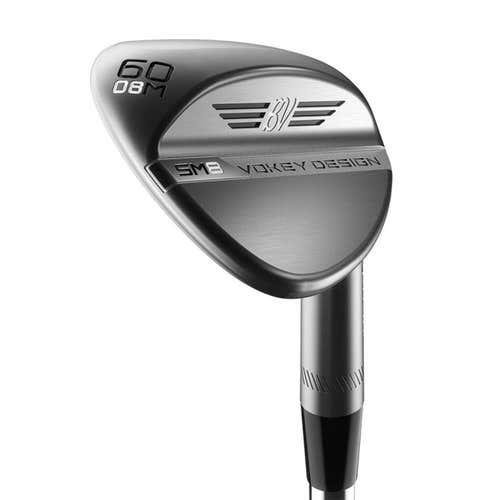 TITLEIST VOKEY SM8 TOUR CHROME GAP WEDGE 50°-08° (BOUNCE) F GRIND STEEL WEDGE FLEX STANDARD TITLEIS