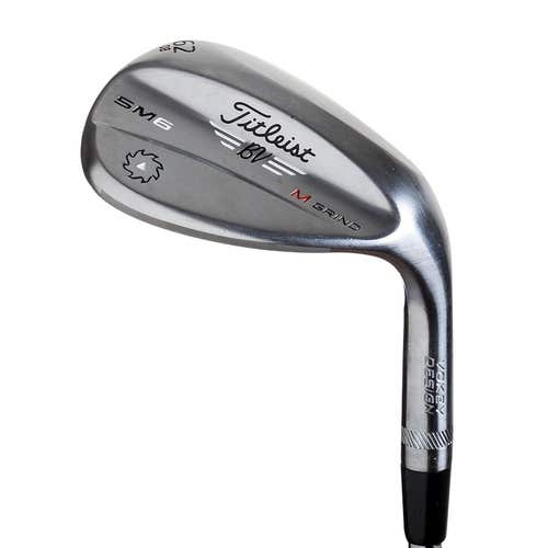 TITLEIST VOKEY SM6 TOUR CHROME LOB WEDGE 60°-10° (BOUNCE) S GRIND STEEL WEDGE FLEX STANDARD TITLEIS