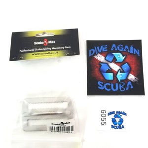 Scuba Max Scuba Diving Stainless Steel Weight Belt Keeper with D-Ring 2"