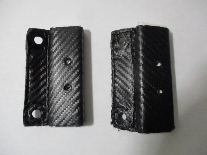 Used pair of Toe Ties for older model hockey goalie pads