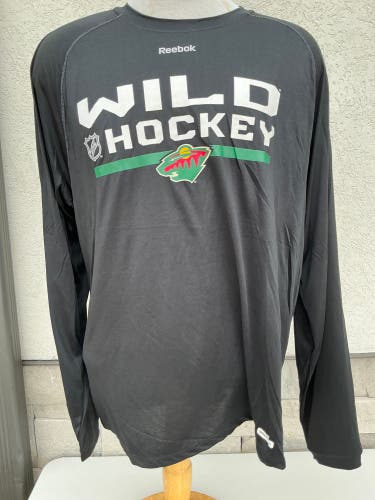 Reebok Minnesota Wild Long Sleeve Shirt Team Issue (New) 8725