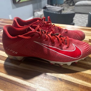 Nike Vapor Edge Speed Cleats (Red) Size 11