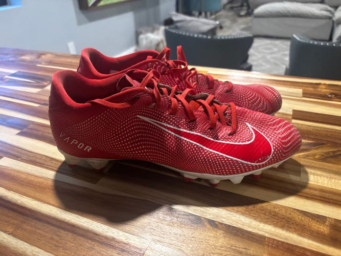 Nike Vapor Edge Speed Cleats (Red) Size 11