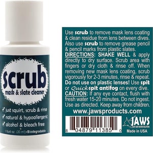 JAWS Scrub Mask & Sate Cleaner 1 fl. oz. Scuba Dive Snorkel