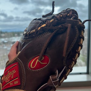 Rawlings Pro Preferred Catcher’s Mitt CM33 Pattern – Pro Grade – Great Shape (New but oiled)
