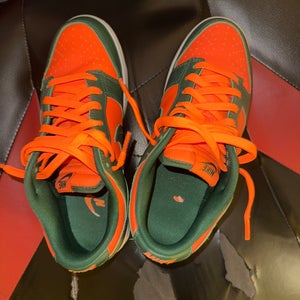 Orange Men's Size M 9.0 (W 10.0) Adult Nike Dunk Low Shoes (New)