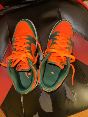 Orange Men's Size M 9.0 (W 10.0) Adult Nike Dunk Low Shoes (New)