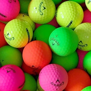 6 Dz Premium (AAA) Colored Callaway Supersoft Used Golf Balls w/Mesh Bag