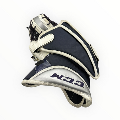 Used CCM PREMIER R1.9 Senior Goalie Catcher White 11375-S000363109