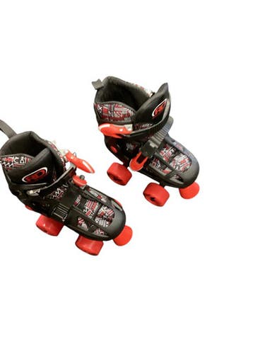 Used RollerDerby SKATES Child Roller Quad Skates Red Adjustable 11846-S000086891