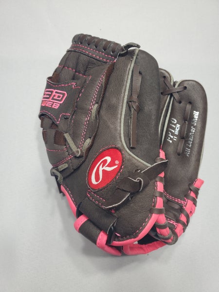 Rawlings FP110 Softball Glove 11" Brown/Pink