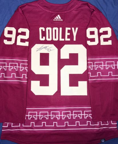 Logan Cooley Arizona Coyotes Adidas 3rd Jersey Size: 54 + Patch & Autograph