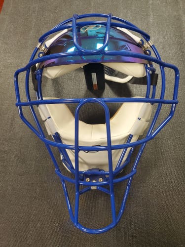 Force3 Defender Mask Royal/White With Blue Sun Visor