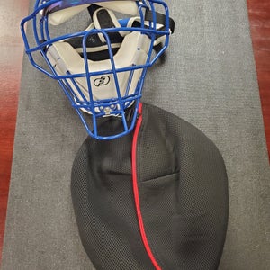 Force3 Defender Mask Royal/White With Blue Sun Visor