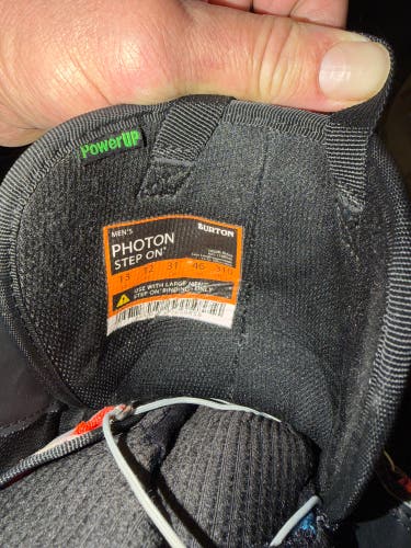 Size 13.0 (W 14.0) Burton PHOTON STEP ON Snowboard Boots (Used)