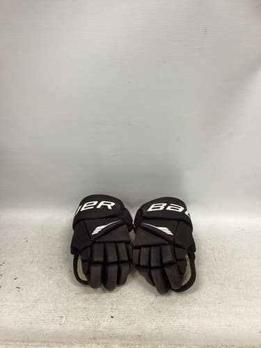Used Bauer LIL SPORT Youth Gloves Black 10" 11851-S000042904