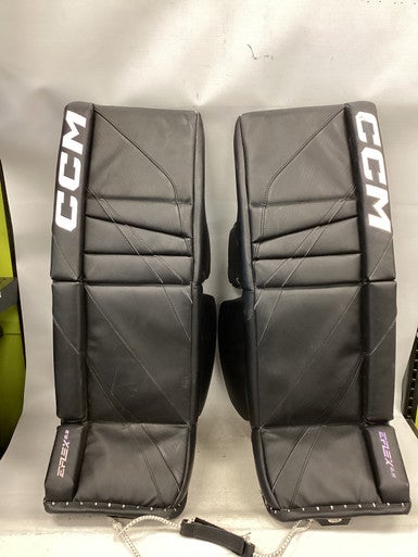 Used CCM EFLEX 6.9 Goalie Leg Pads Inter Black 32" 11851-S000042806