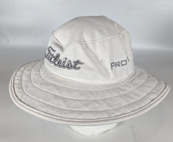 Titleist Embordered FJ Foot Joy PRO V1 Golf Tour Sun Aussie Hat Wide Brim