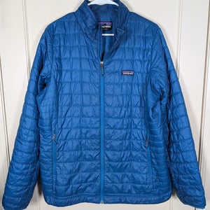 Patagonia Nano Puff Jacket Coat Women's Size: XL Outdoors Hike Blue Travel