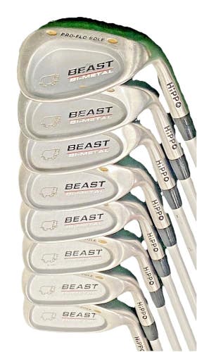 Hippo Beast Iron Set 4-PW,SW RH Ladies Graphite 5i 37" New Jumbo Velvet Grips