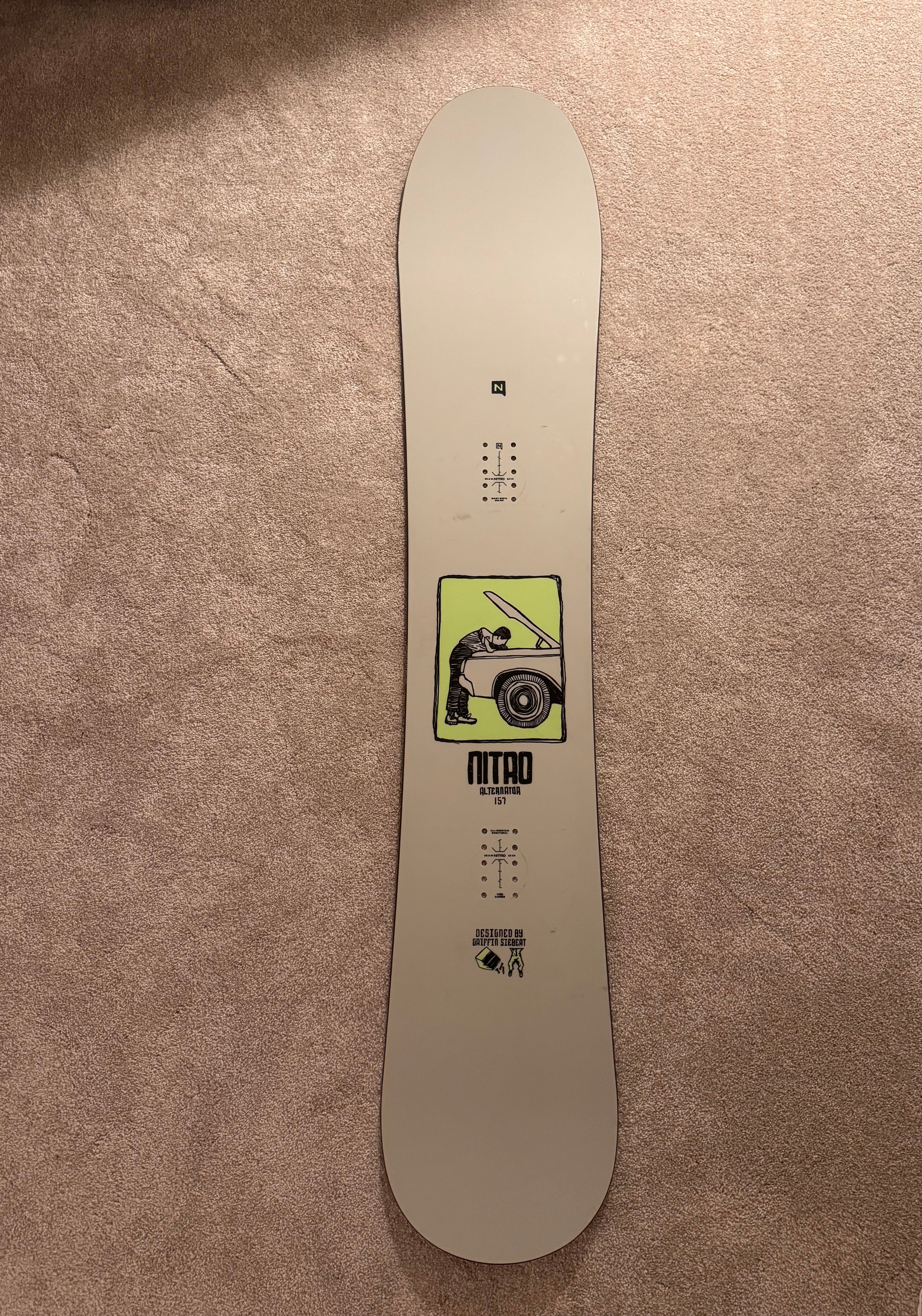 Men's Nitro Alternator Snowboard All Mountain Without Bindings