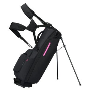 Taylor Made Flextech Stand Bag (4 way top, Black/Neon Pink, NO LOGO) 2026 NEW