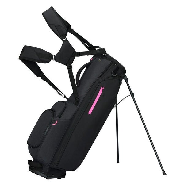 Taylor Made Flextech Stand Bag (4 way top, Black/Neon Pink, NO LOGO) 2026 NEW