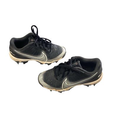 Used Nike DIAMOND BB/SB Cleats Black Youth 12.0 11760-S000087449