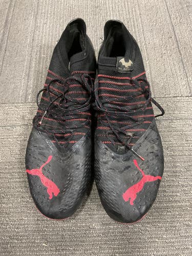 Used Puma Soccer Cleats Black Senior 9.5 11614-S000230403