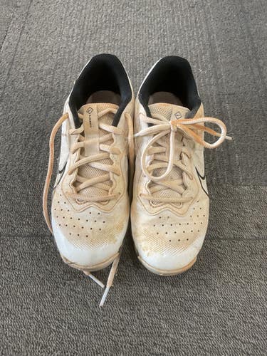 Used Nike DIAMOND BB/SB Cleats White Junior 03.5 11614-S000230388